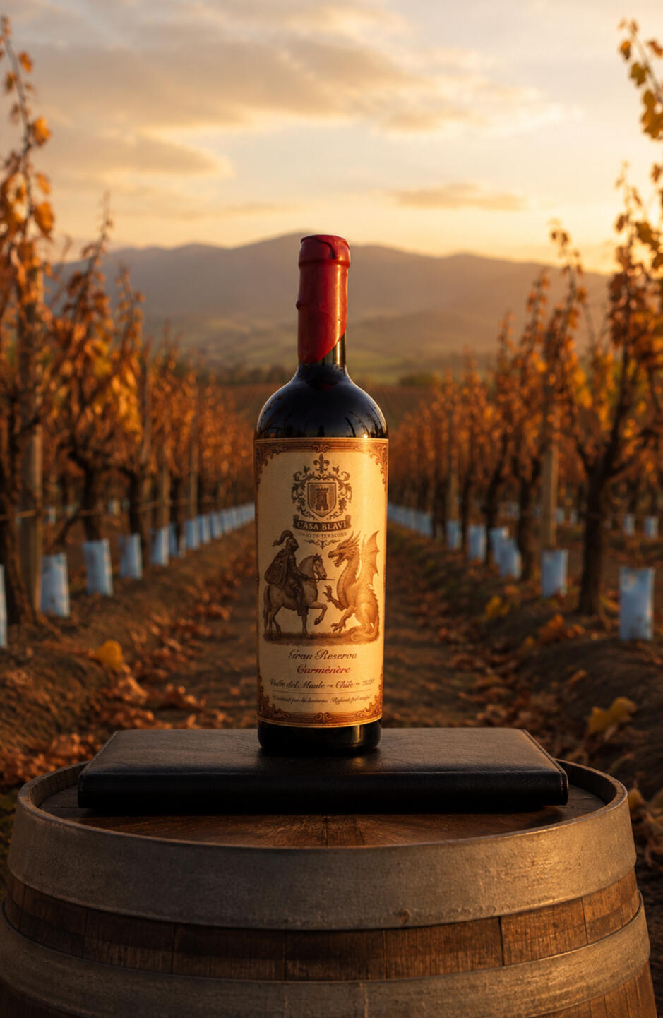 Casa Blavi Carmenere on vineyard